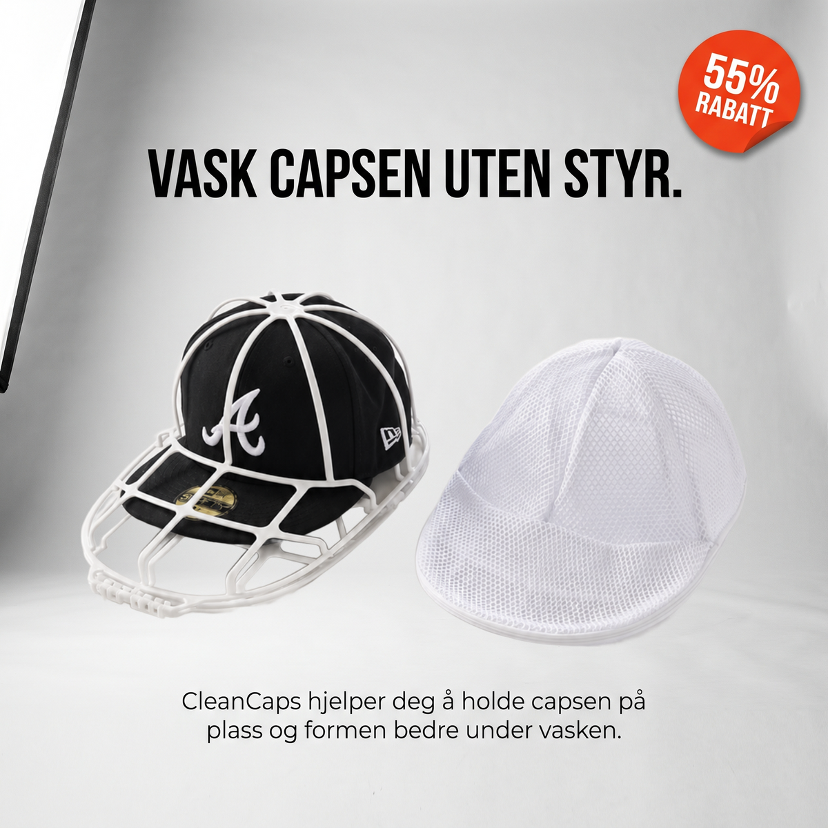 CleanCaps' Capsvasker (Formholder + Vaskepose)